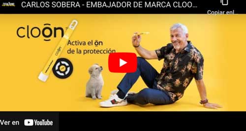 TOTALISIMO - CARLOS SOBERA - EMBAJADOR DE MARCA CLOON DESINFECTANTE